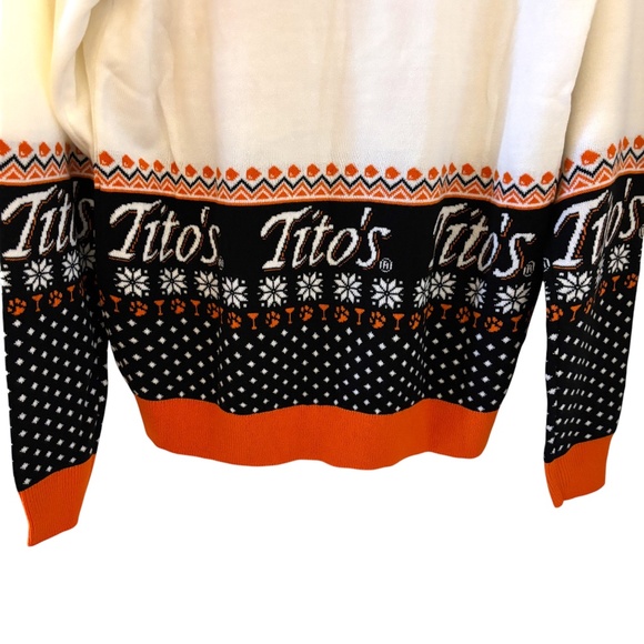 Tito’s Handmade Vodka Holiday Sweater “Let It Pour” Size Small UNISEX Christmas - Picture 10 of 15